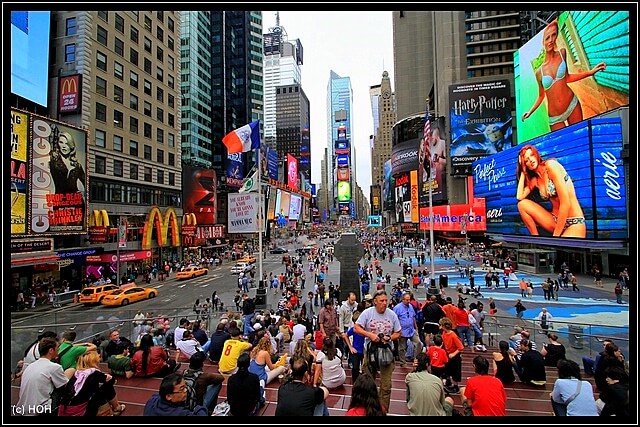 Reges Treiben am Times Square