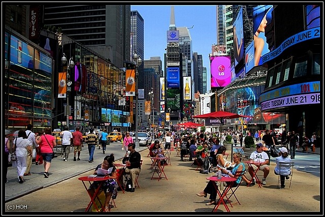 Relaxen am Times Square