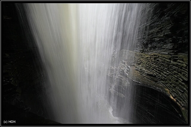 Cavern Cascade from behind
