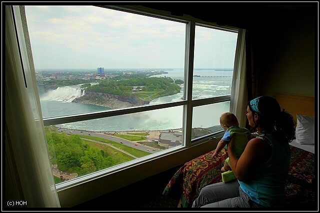 Blick aus unserem Zimmer im Embassy Suites
