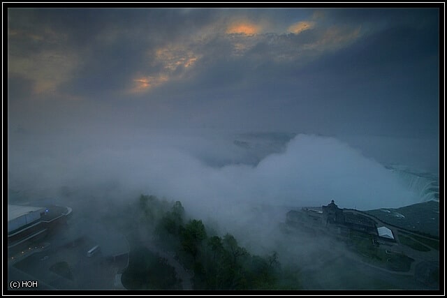 Kein wirklich gutes Wetter für eine Fahrt mit der Maid of the Mist