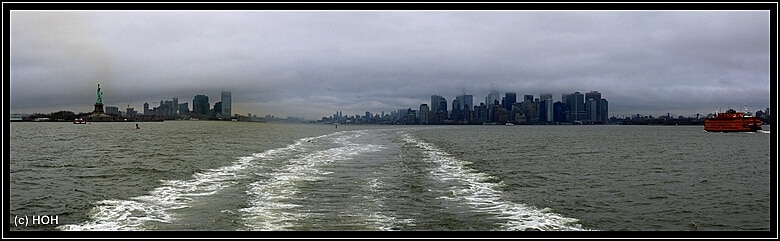 Manhattan von der Star Ferry aus gesehen