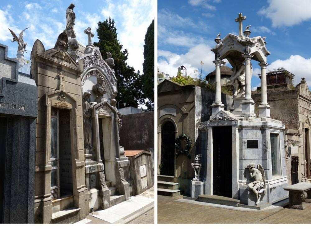 Der Friedhof Recoleta in Buenos Aires. Für mich meine absolute Lieblingsstadt in Buenos Aires, weil sie ein bisschen wie Paris, ein bisschen wie Mailand oder Madrid ist. Und der Froedhof mit seinen Mausoleen ist einer der tollsten Orte der Stadt.