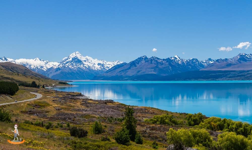 Neuseeland, Fahrt zum Mt.Cook Village