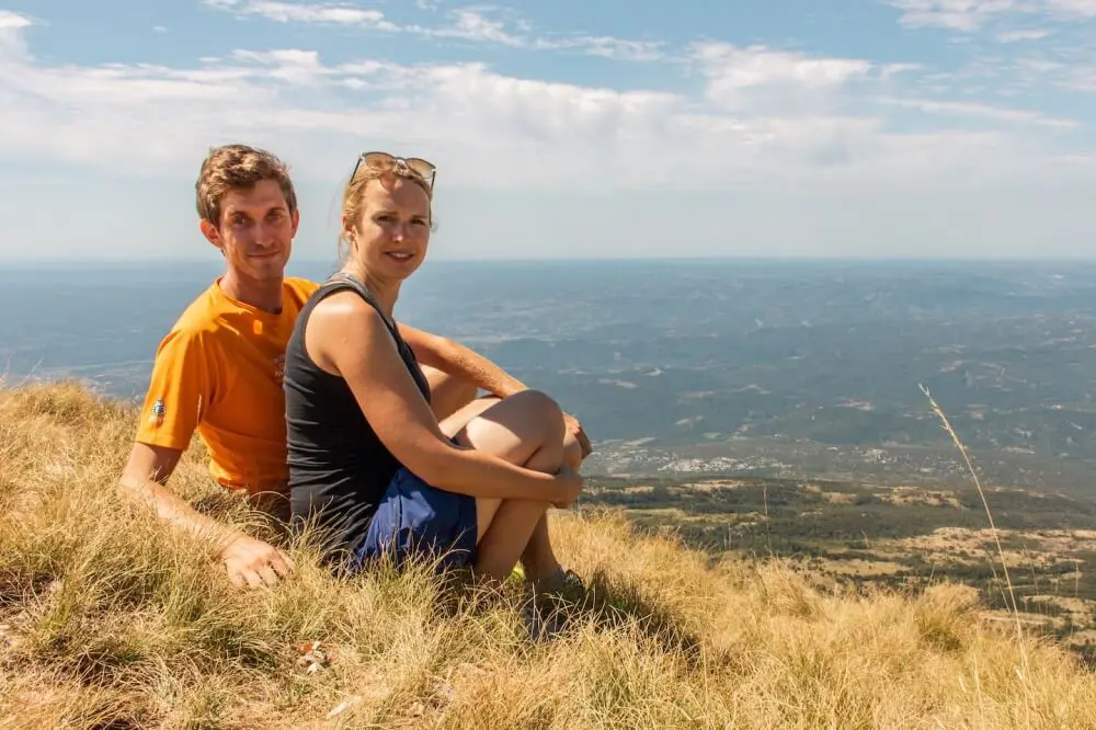 Auch in Kroatien kletterten wir mal wieder auf einen Berg hinauf