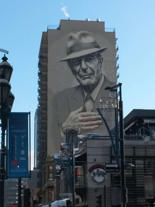 Leonard Cohen - Mural - Mein liebstes Wandgemälde in Montréal. Ohne ihn hätte ich meine eine Freundin in Montréal nie kennengelernt…