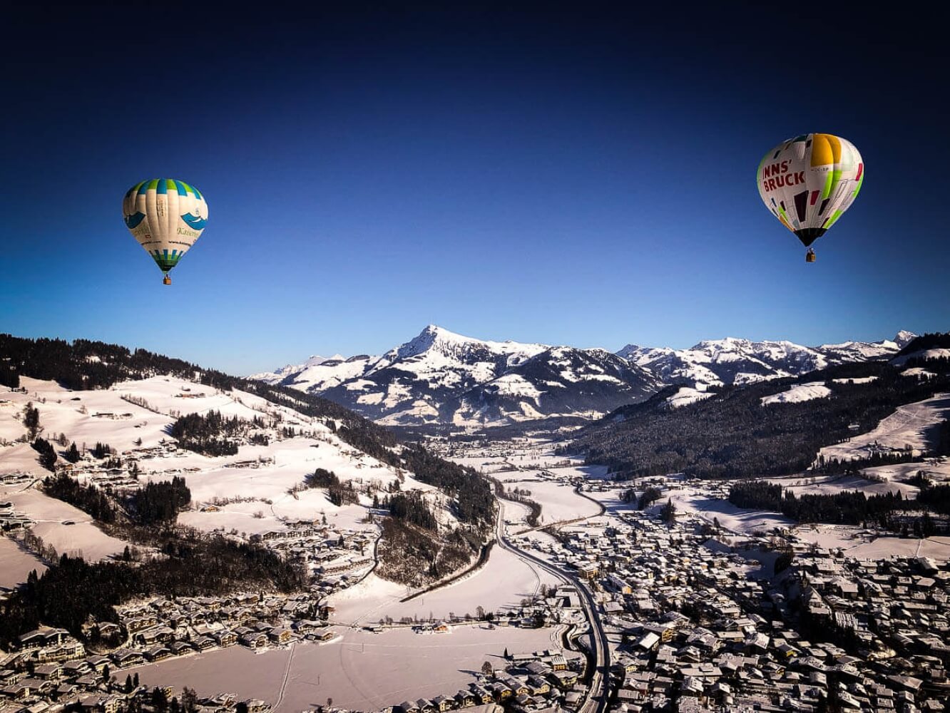 Hoch über dem Wilden Kaiser – Ballonfahren im Winter ist purer Genuss und wirklich nicht kalt