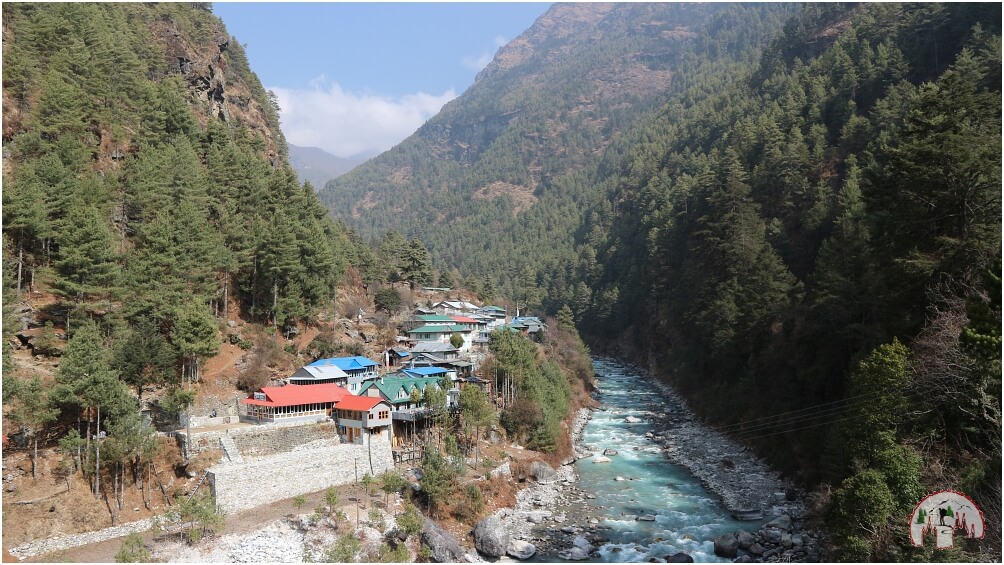 Dorf auf dem Everest Trek to Namche