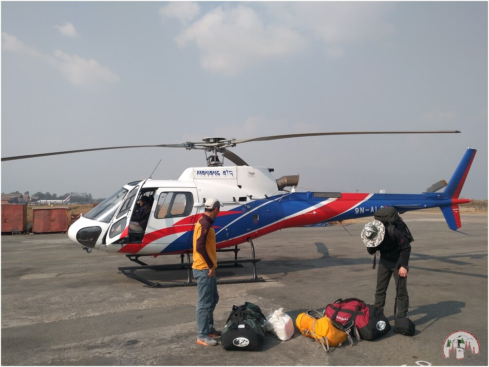 Helikopter in Kathmandu