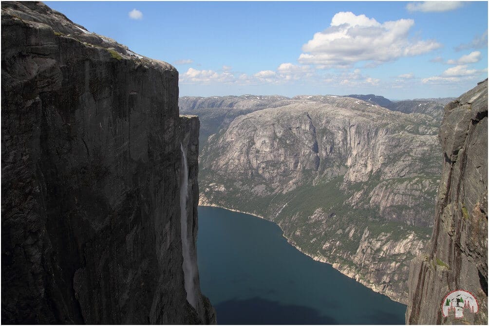 Wasserfall beim Kjeragbolten