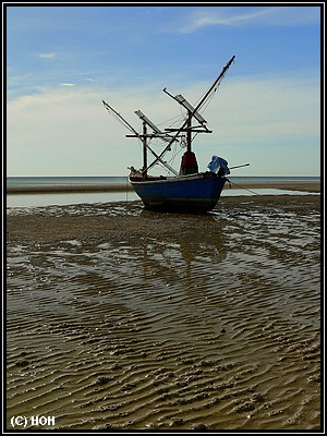 Boot am Strand