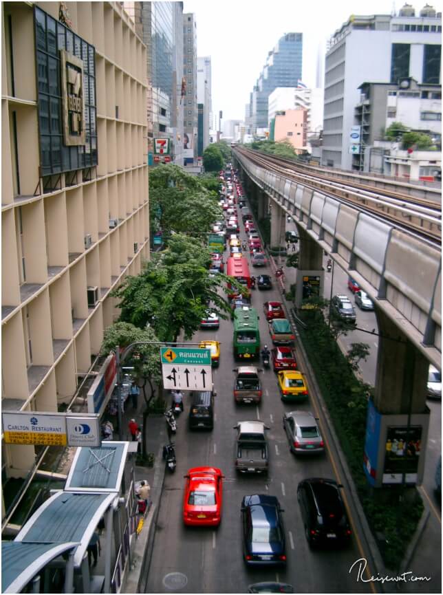 Verkehrschaos in Bangkok