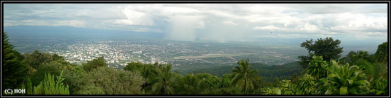 Aussicht auf Chiang Mai vom Kloster Aussicht auf Chiang Mai vom Kloster