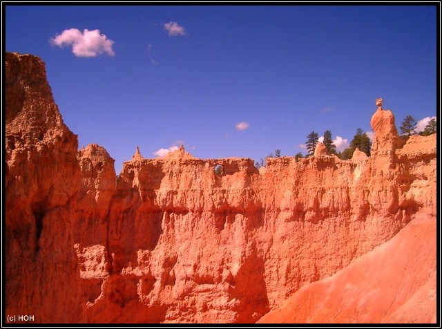 Was für ein unwirkliches Rot im Bryce Canyon