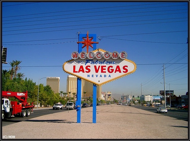 Der klassische Südwesten mit einem seiner typischen Ziele: Das Las Vegas Schild