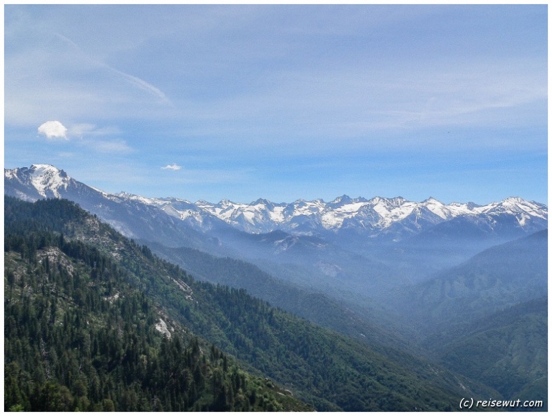 Moro Rock Panorama auf die Great Western Divide