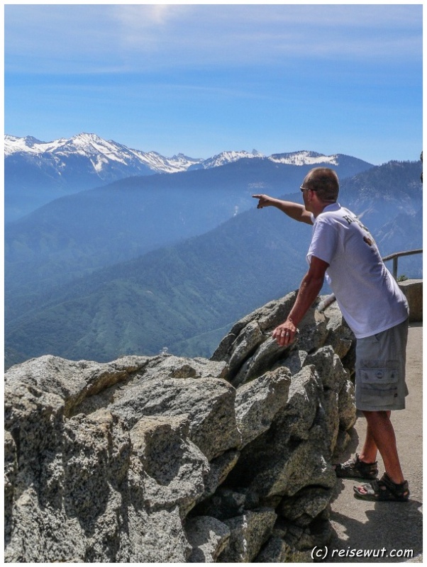 Oben auf dem Moro Rock angekommen ...