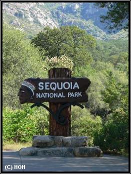 Sequoia Entrance Sequoia National Park