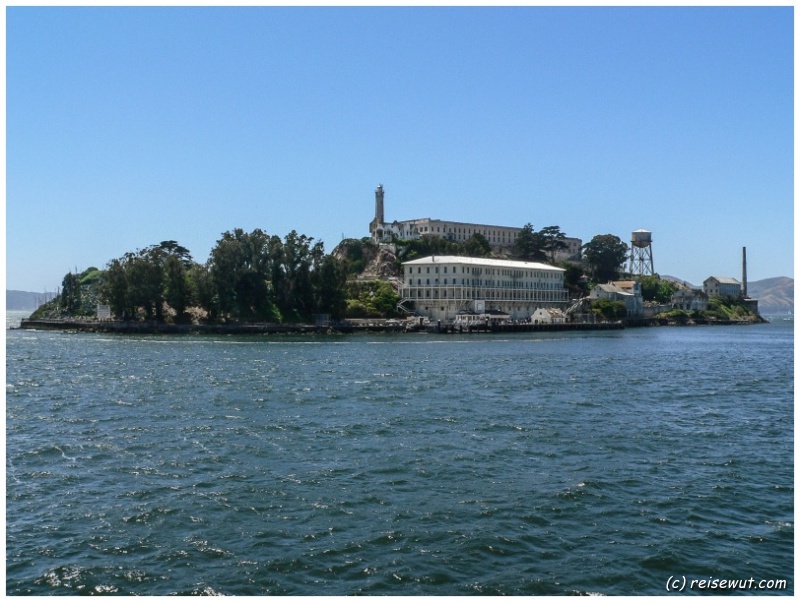 Alcatraz vom Boot aus gesehen