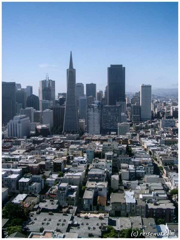 San Francisco vom Coit Tower aus gesehen