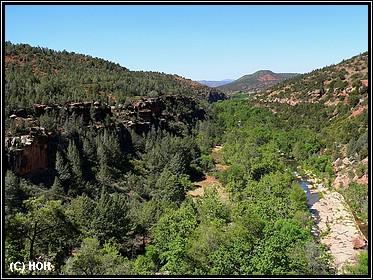 Blick in den Oak Creek Canyon