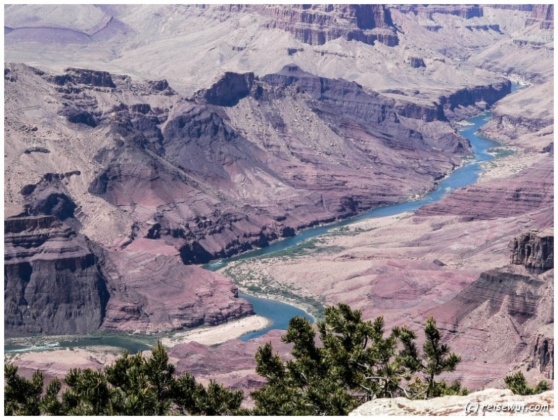 Colorado River im Grand Canyon vom Mather Point aus fotografiert