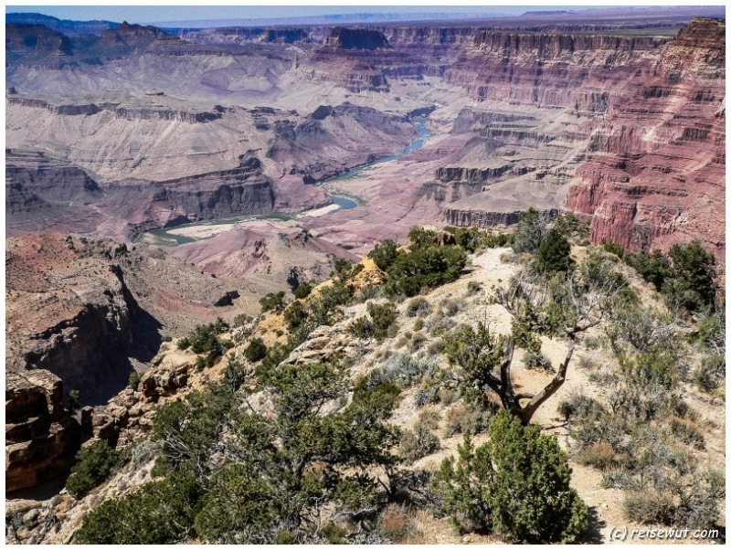 Colorado River im Grand Canyon vom Mather Point aus fotografiert