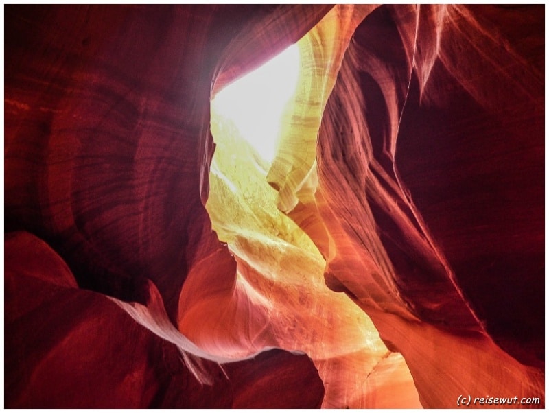 Verrückte Farben im Upper Antelope Canyon