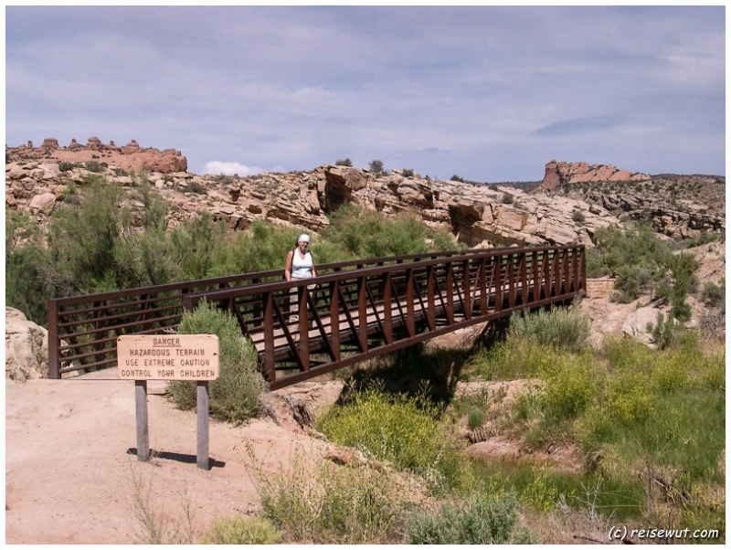 Der Delicate Arch Trail kurz hinter Wolfe Ranch