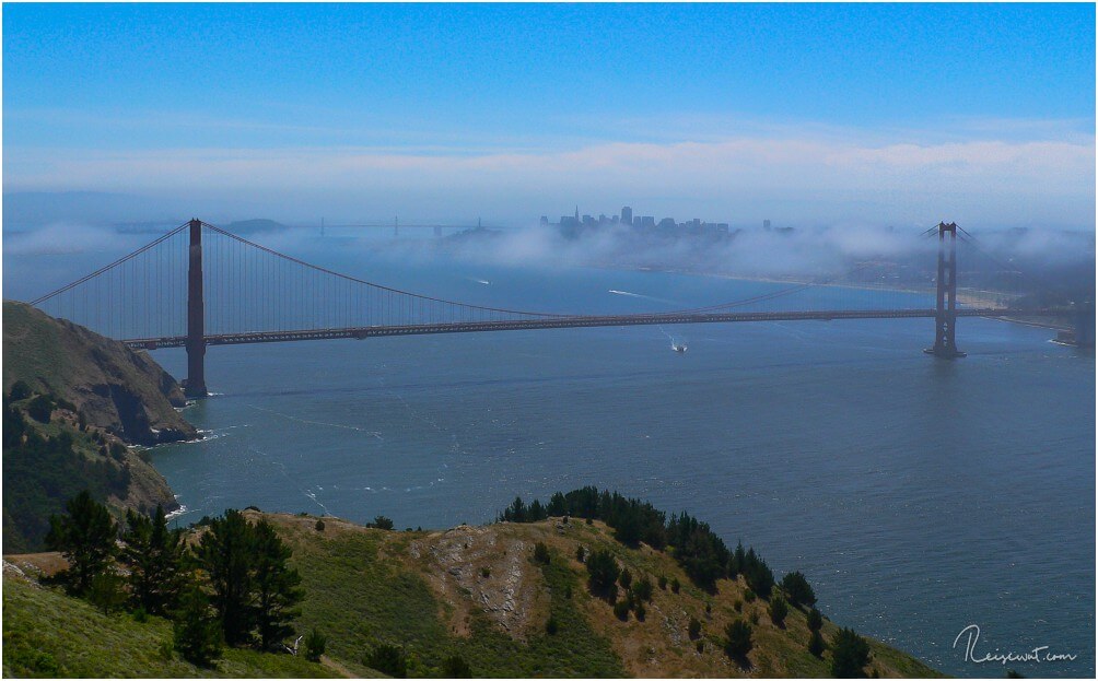 Die Golden Gate Bridge in San Francisco ist sicherlich eines des Highlights an der USA Westküste