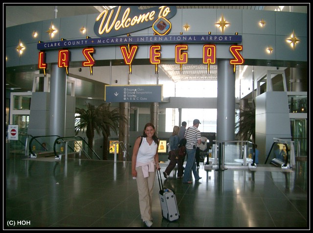 Ankunft am Flughafen Las Vegas