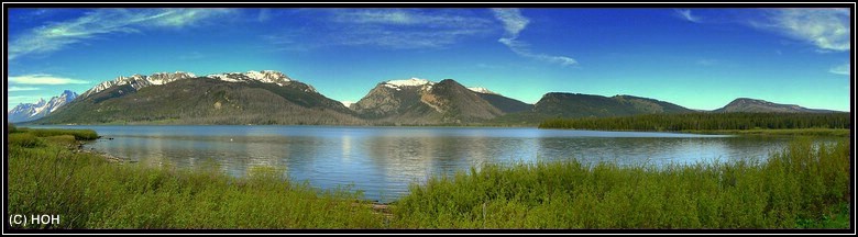 Picnic Areal im Grand Teton mit beeindruckendem Panorama der Teton-Bergkette