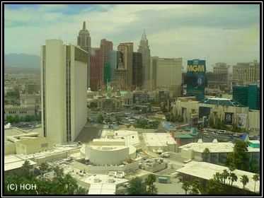 Blick vom Hotelzimmer im Tropicana