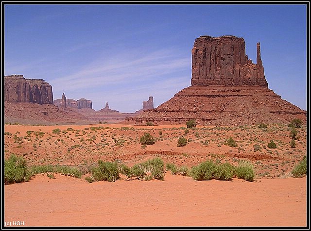 Klassische Ansicht im Monument Valley