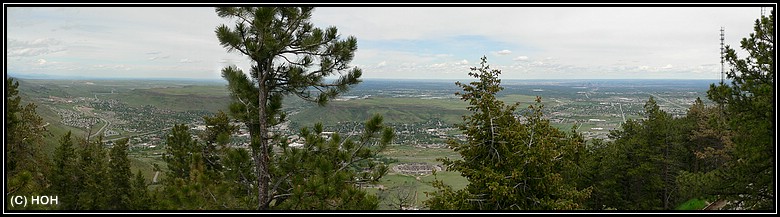 Ausblick vom Lookout Mountain in Richtung Denver