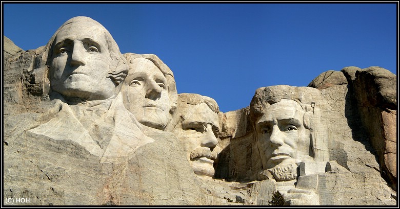 Pilgerstätte für viele US Amerikaner und so manchen Touristen im Mittleren Westen, Mount Rushmore